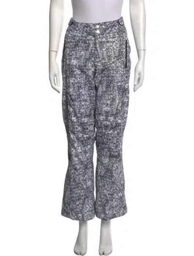 Pre-owned Niløs Patterned Flared Pants In Multicolor