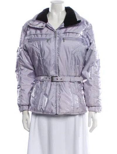 Pre-owned Niløs Printed Jacket In Purple