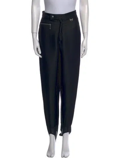 Pre-owned Niløs Straight Leg Pants In Black