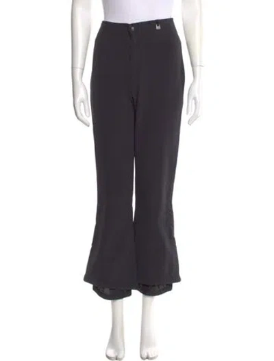 Pre-owned Niløs Straight Leg Pants In Black