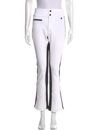 Pre-owned Niløs Striped Wide Leg Pants In White