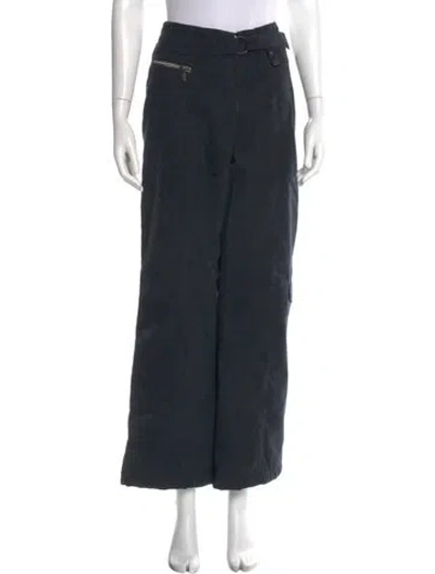 Pre-owned Niløs Wide Leg Pants In Black