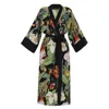 Niluu Monroe Women's Kimono Robe In Green