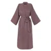 Niluu Rose Gold Blush Women's Kimono Robe In Pink