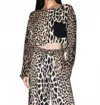 Niluu Wildesse Long Sleeve Crop Tee In Leo In Multi