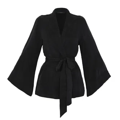 Niluu Women's Black Noir Alyx Wrap Top