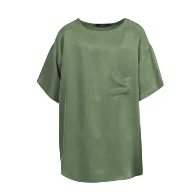 Niluu Women's Green Unisex Moss Mika Tee