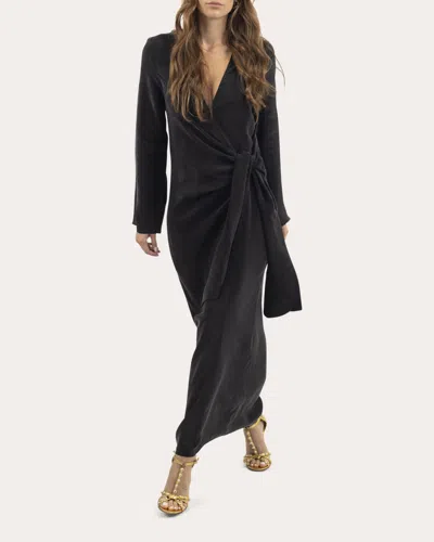 Niluu Women's Hera Wrap Dress In Black