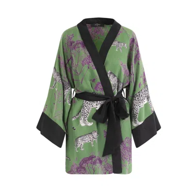 Niluu Women's Lennon Mini Kimono Robe In Multi