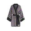 Niluu Women's Stevie Mini Kimono Robe In Purple