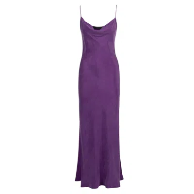 Niluu Women's Violet Charlotte Slip Dress In Purple
