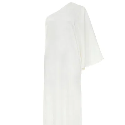 Niluu Women's White Magnolia Hera One Shoulder Maxi Dress