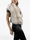 Nima 1708 Belted Vest In Neutral