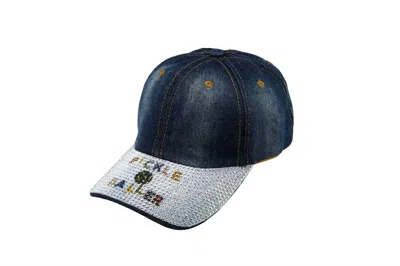 Nima Accessories Women's Pickle Baller Denim & Sparkles Baseball Cap In Blue In Multi