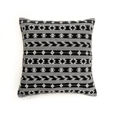 Nimmit Black & White Aztec Print Pillow Cover