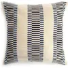 Nimmit Spor Handwoven Pillow In Natural/black