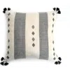 Nimmit Trekant Handwoven Pillow In Black