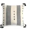Nimmit Trekant Handwoven Pillow In Black