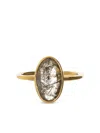 Nimo With Love 18k Gold Diamond Skinny Ring In Gold