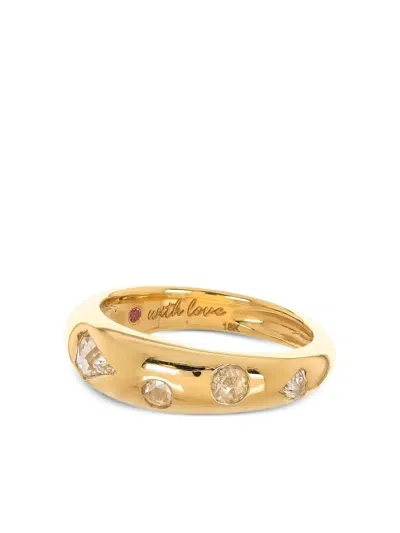 Nimo With Love 18k Gold Diamond Tapered Ring