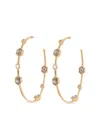 Nimo With Love 18k Yellow Gold Diamond Hoop Earrings In Gold