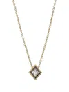 Nimo With Love 18k Yellow Gold The Bezel Diamond Necklace In Brown