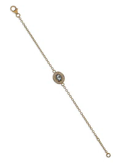 Nimo With Love 18k Yellow Gold Thinny Halo Diamond Bracelet