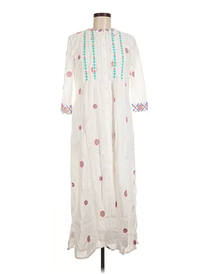 Pre-owned Nimo With Love Casual Dress In White
