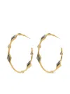 Nimo With Love Gold Diamond Hoop Earrings In Gold