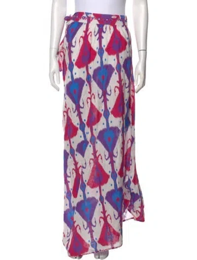 Pre-owned Nimo With Love Linen Long Skirt In White