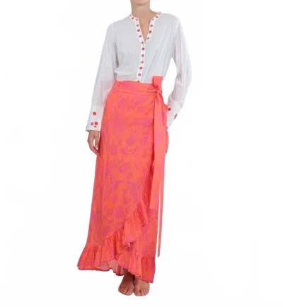 Nimo With Love Mullein Midi Skirt In Colombia In Red