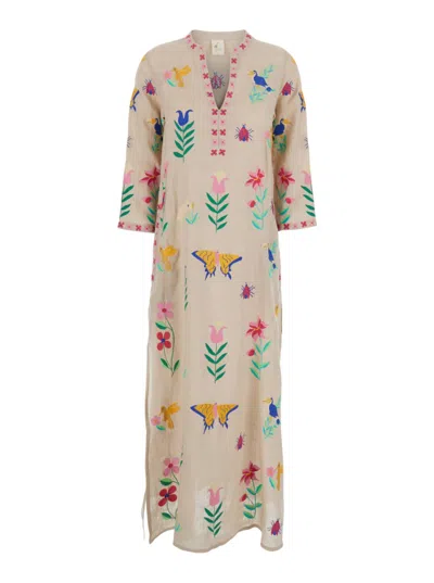 Nimo With Love Multicolor Caftan With V-neckline