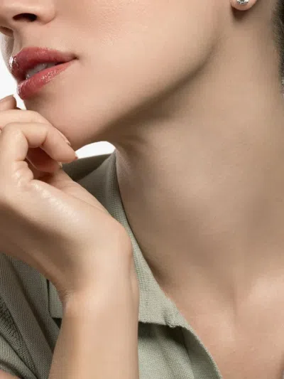 Nimo With Love Diamond Solitaire Stud Earrings In Gray