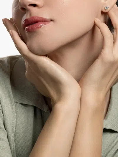 Nimo With Love Diamond Stud Earrings In Red