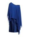Nina 14.7 Woman Midi Dress Blue Size 12 Polyester