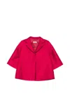 Nina 14.7 Shantung Jacket In Pink