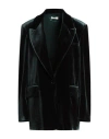 Nina 14.7 Woman Blazer Dark Green Size 12 Polyester, Elastane In Green