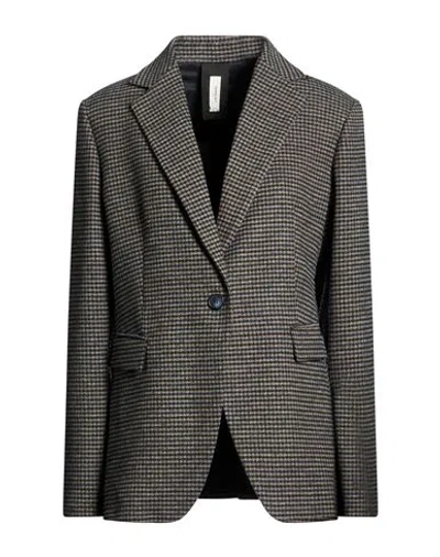 Nina 14.7 Woman Blazer Midnight Blue Size 10 Polyester, Viscose, Elastane In Brown