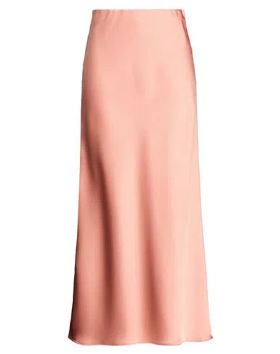 Nina 14.7 Woman Maxi Skirt Antique Rose Size 6 Polyester In Pink