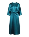 Nina 14.7 Woman Midi Dress Deep Teal Size 10 Polyester, Elastane In Green