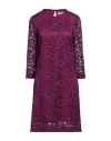 Nina 14.7 Woman Mini Dress Purple Size 8 Viscose, Cotton, Polyamide
