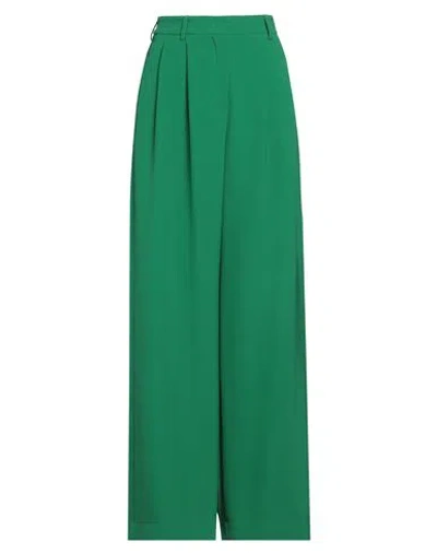 Nina 14.7 Woman Pants Green Size 8 Polyester, Elastane In Green