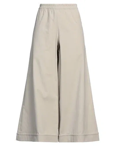 Nina 14.7 Woman Pants Light Grey Size 4 Cotton, Elastane