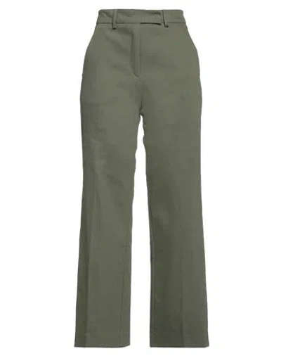 Nina 14.7 Woman Pants Military Green Size 8 Cotton, Polyester, Elastane