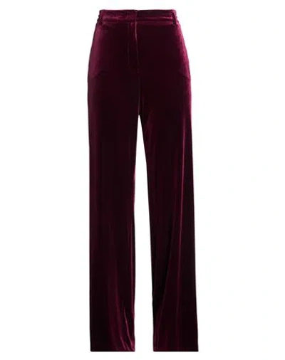 Nina 14.7 Woman Pants Plum Size 10 Polyester, Elastane In Brown
