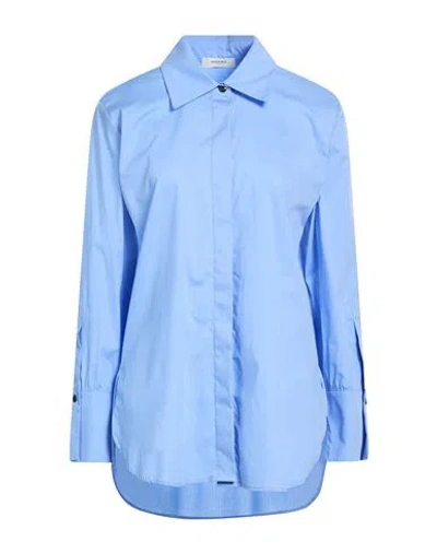 Nina 14.7 Woman Shirt Light Blue Size 10 Polyester, Viscose, Elastane