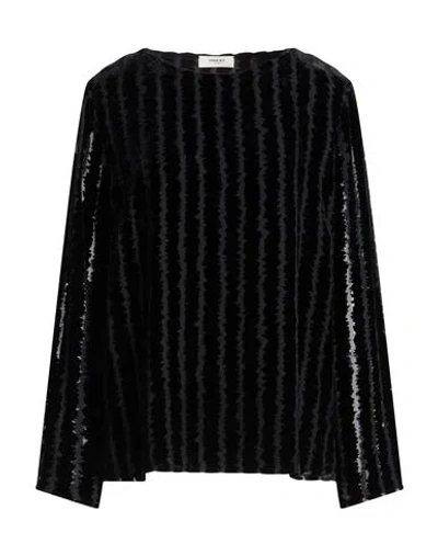 Nina 14.7 Woman Top Black Size 12 Viscose, Silk