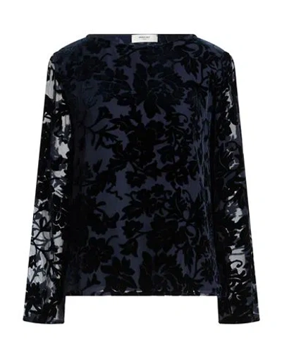 Nina 14.7 Woman Top Navy Size 10 Polyester In Blue