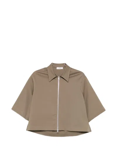 Nina 14.7 Zip-up Short-sleeve Jacket In Multi