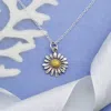NINA 18 INCH DAISY NECKLACE WITH BRONZE CENTER IN STERLING SILVER
